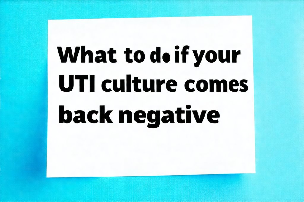 What to do if your UTI culture comes back negative